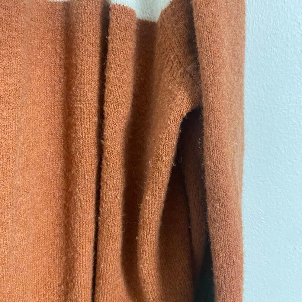 Madewell Women's Size XL Kent Colorblock Stripe Open Cardigan Sweater Pockets - Image 7