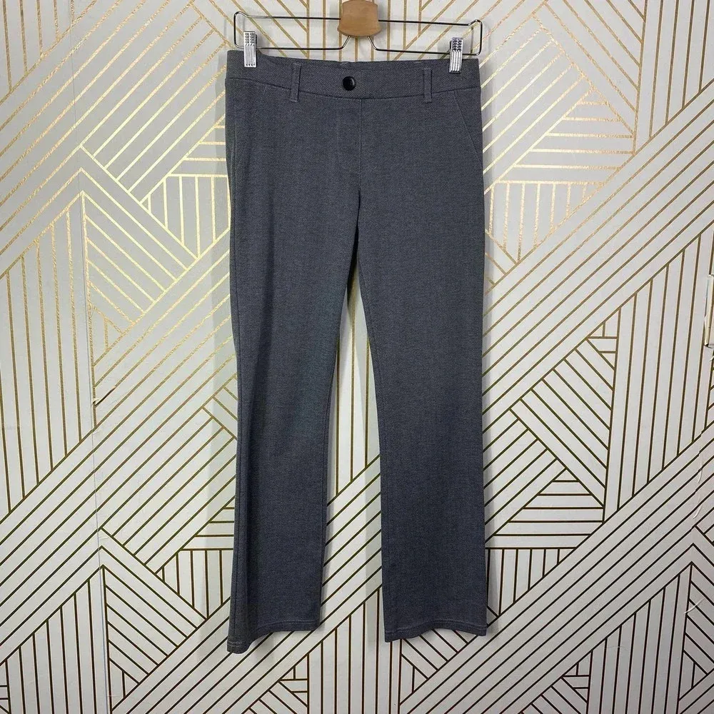BETABRAND Dress Pant Yoga Pants Boot-Cut Classic Gray Herringbone Size‎ US XSP - Image 3