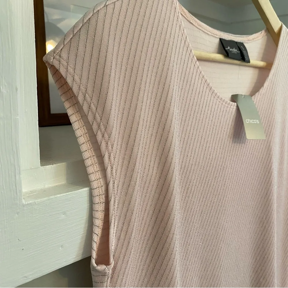 • Chico’s asymmetrical sparkle top NWT • - Image 3