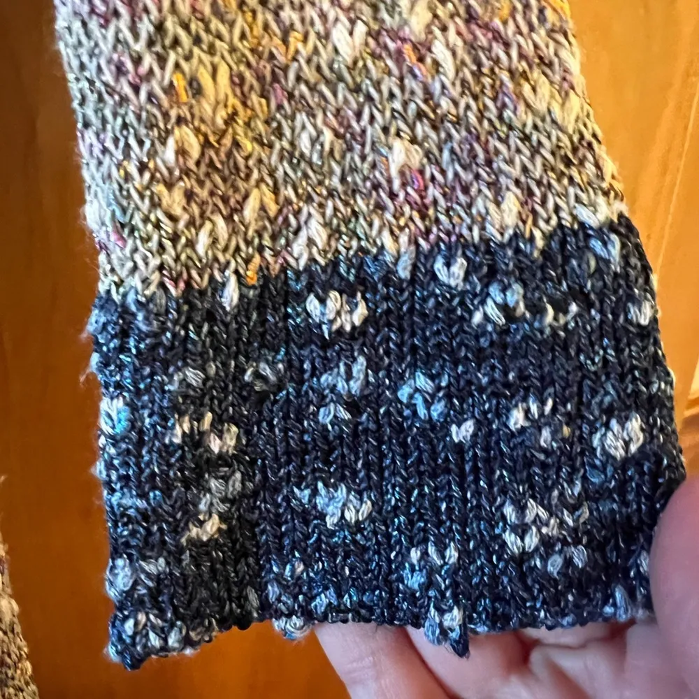 Rag & Bone Womens Multicolor Print Long Sleeve Blue Hem Pullover Sweater Small - Image 3