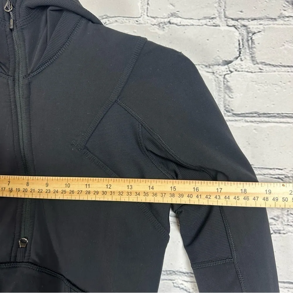 Lululemon Winter Sprinter Hoodie Black Size 4 Tech Fleece, Power Luxtreme - Image 6