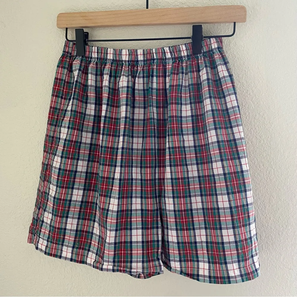 Victoria's Secret 90's Victoria's Secrets Plaid Christmas Pajamas Size Medium Gold Label - Image 4