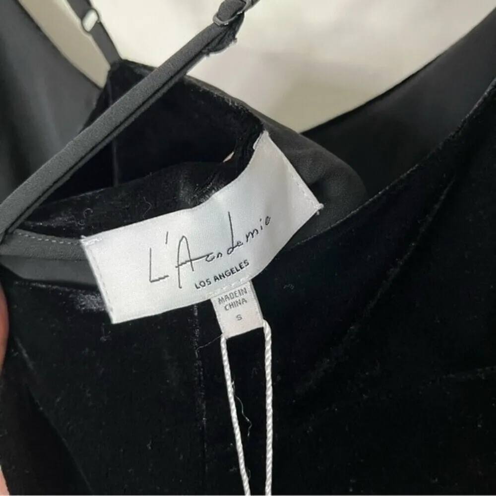 L’Academie Lapis Velvet Button Cami Top Women’s Small NWT - Image 11