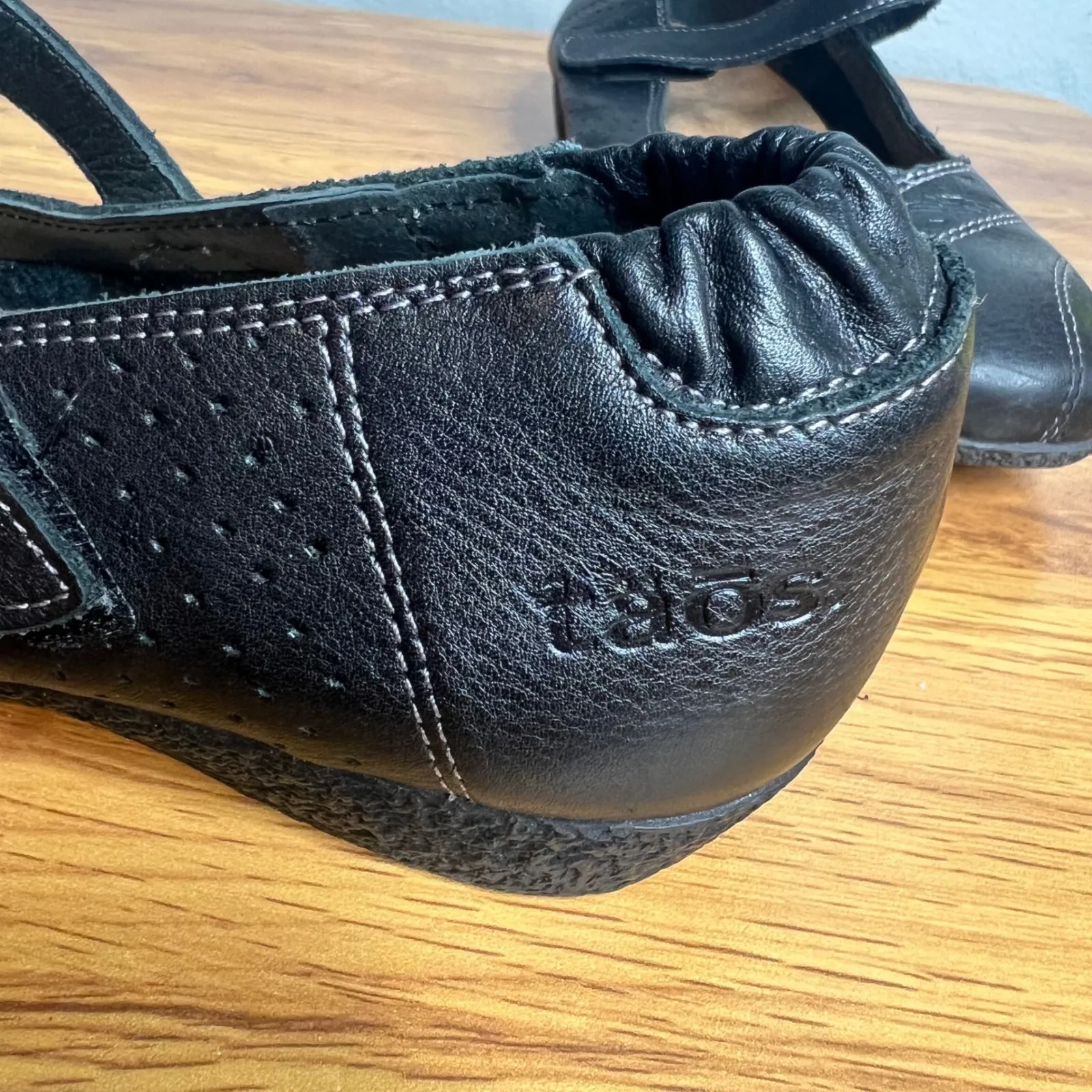 Taos Step It Up Mary Jane Flats Size 6.5 US 37 EU Leather Black Comfort - Image 8