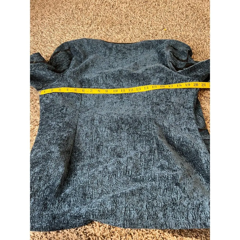 Chico's Mesh Chenille Velvet Cardigan Womens Sz M Whimsigoth Fairy Grunge Goth - Image 7