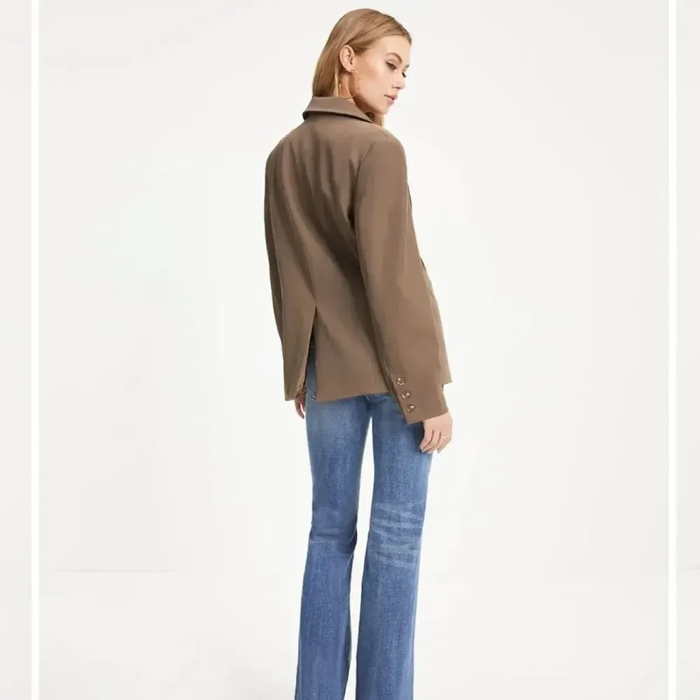 NWT VICI‎ Oversized Blazer in Cocoa size Medium - Image 3