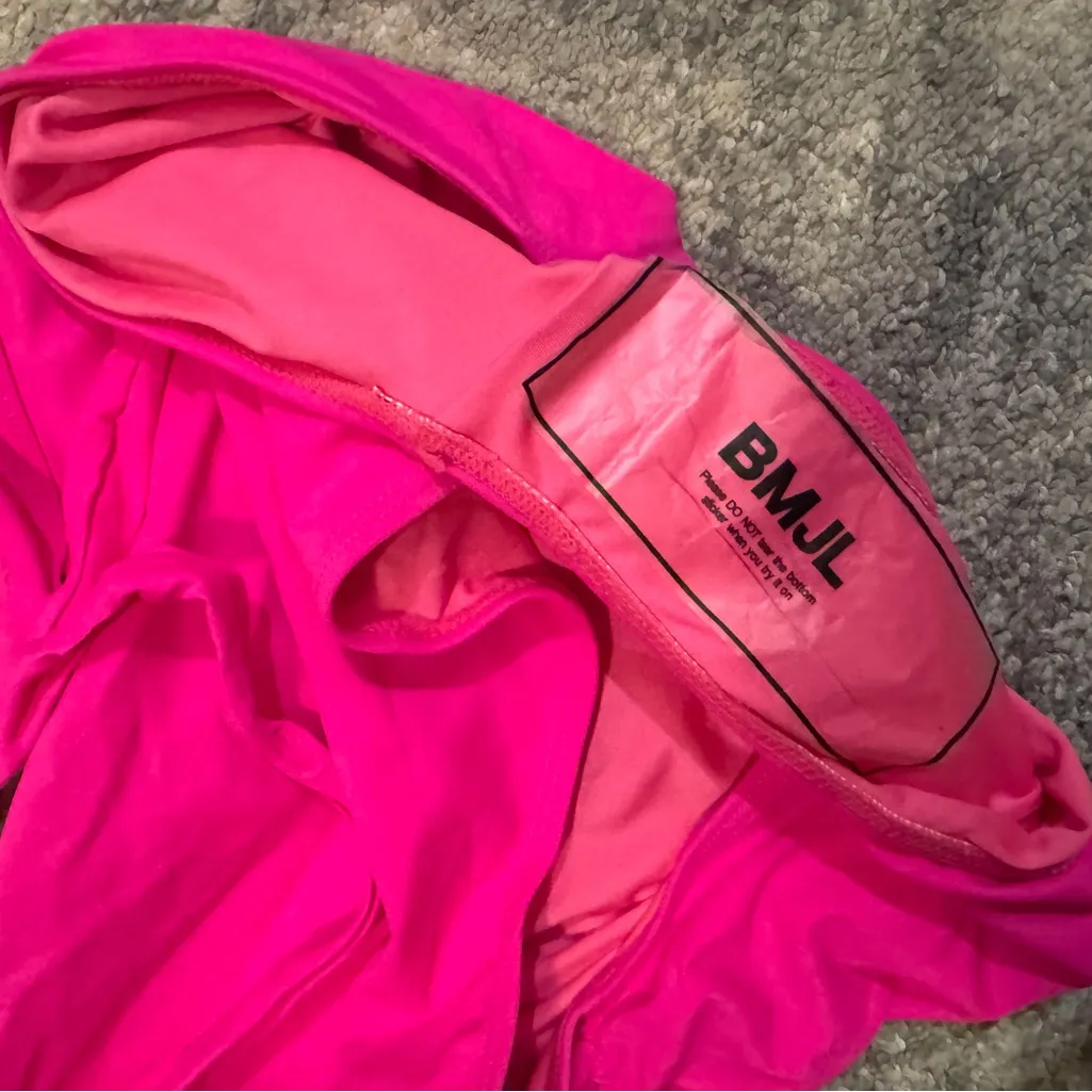 Women’s Hot Pink One Piece Swimsuit - Image 8