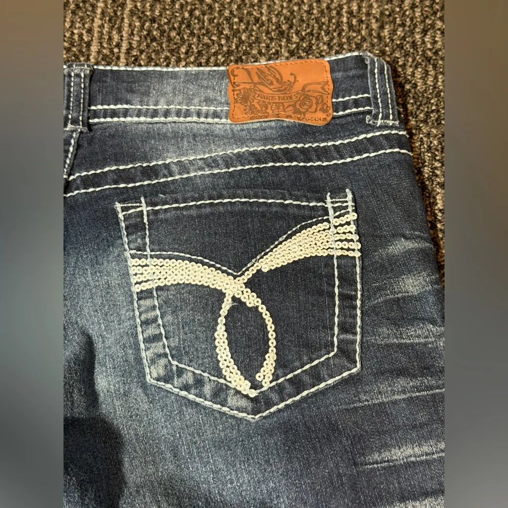 Vintage Y2K Paris Blues Jeans Womens 7 Juniors Blue Low Rise Skinny Stretch - Image 6