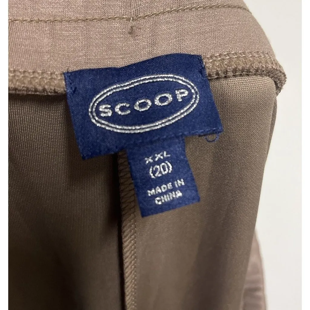 NEW Plus Size Wide Leg Cargo Sweatpants size XXL (20) Women’s Fall Winter Comfy Brown - Image 6