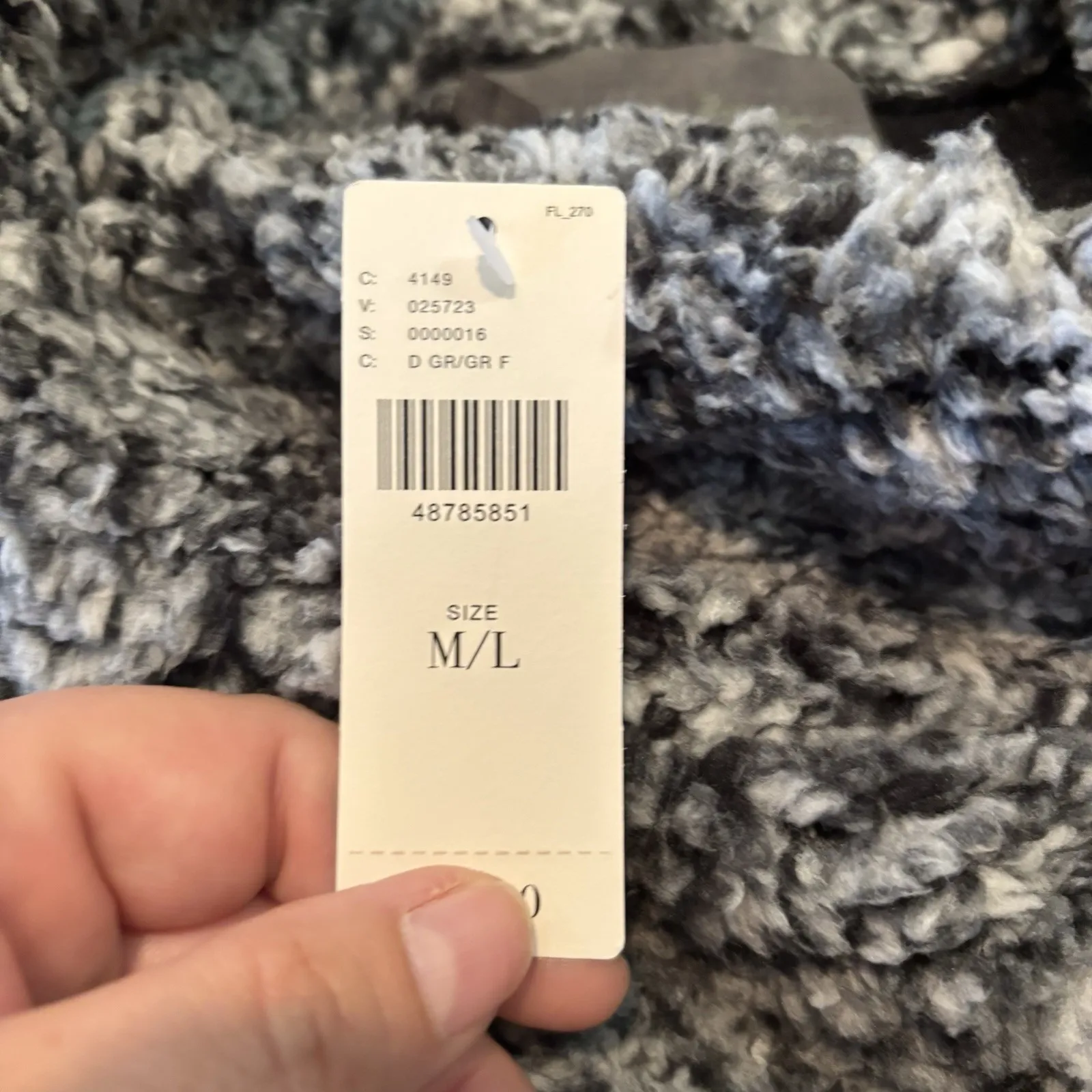 Anthropologie Sunday in Brooklyn Gray Fleece Cowl Neck Oversized Top M/L‎ NWT - Image 7