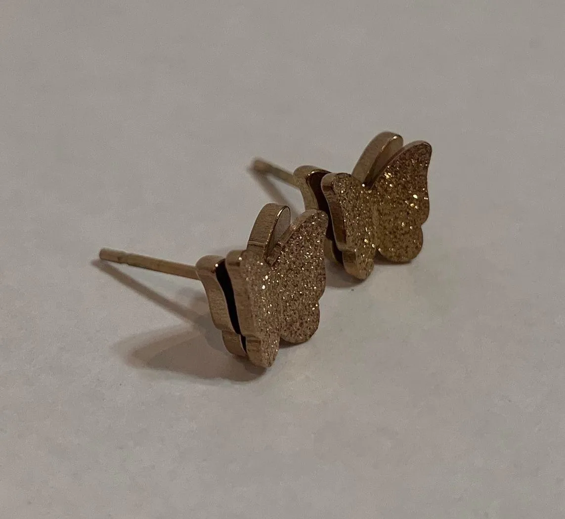 Sparkly Butterfly Earrings - Image 3