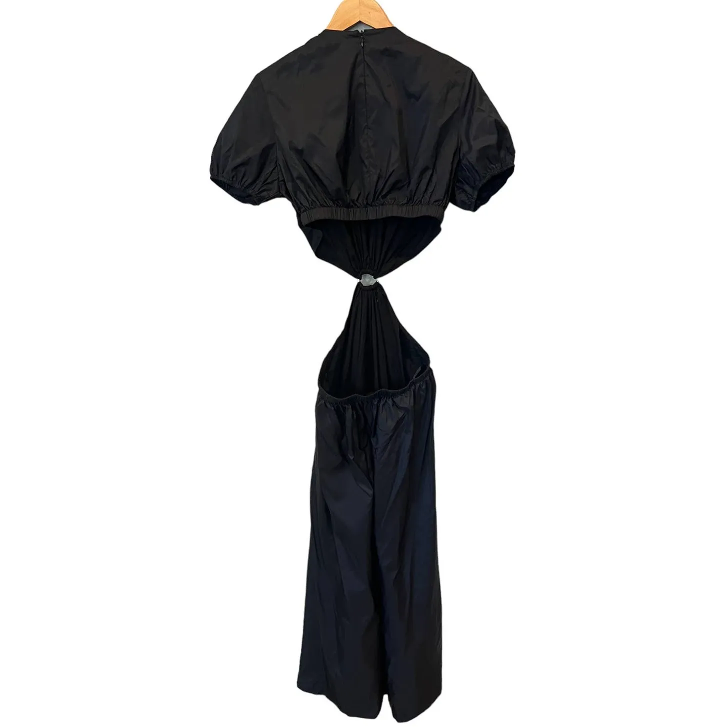 STAUD Calypso Cutout Maxi Dress Size Large Black - Image 9