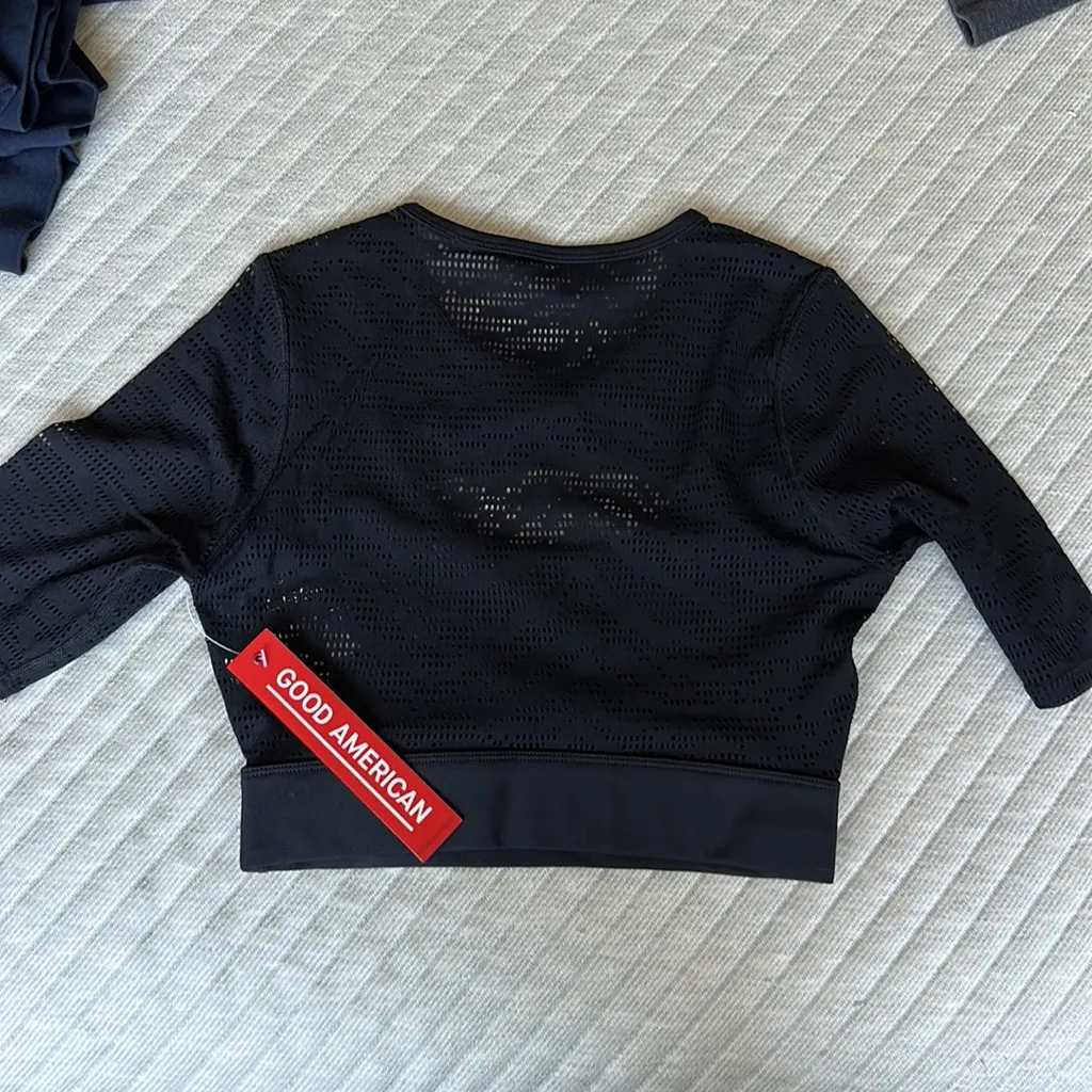 NWT Midnight Mesh Longline Crop Top - Image 6