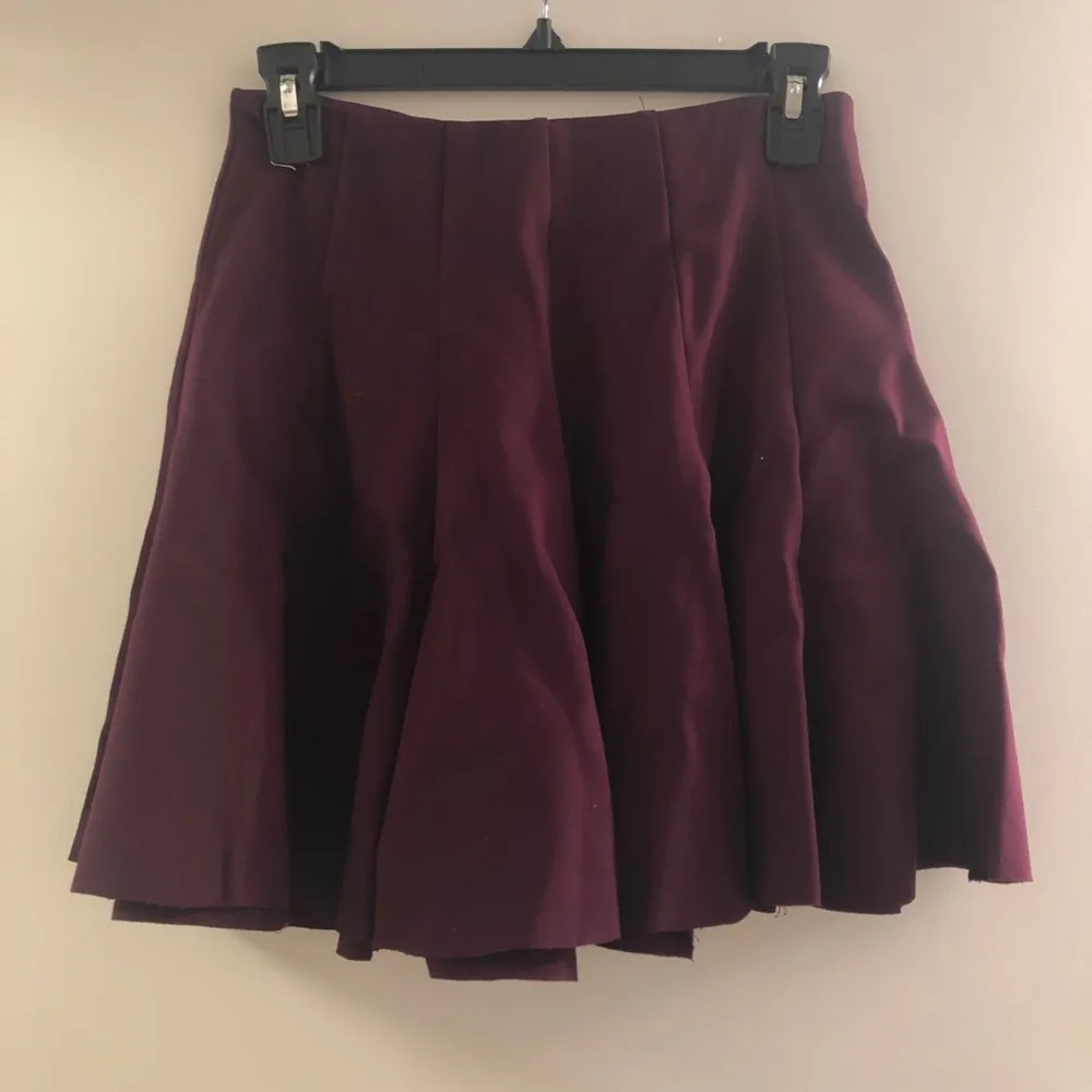 Lush brand Burgundy pleated skirt - Image 2