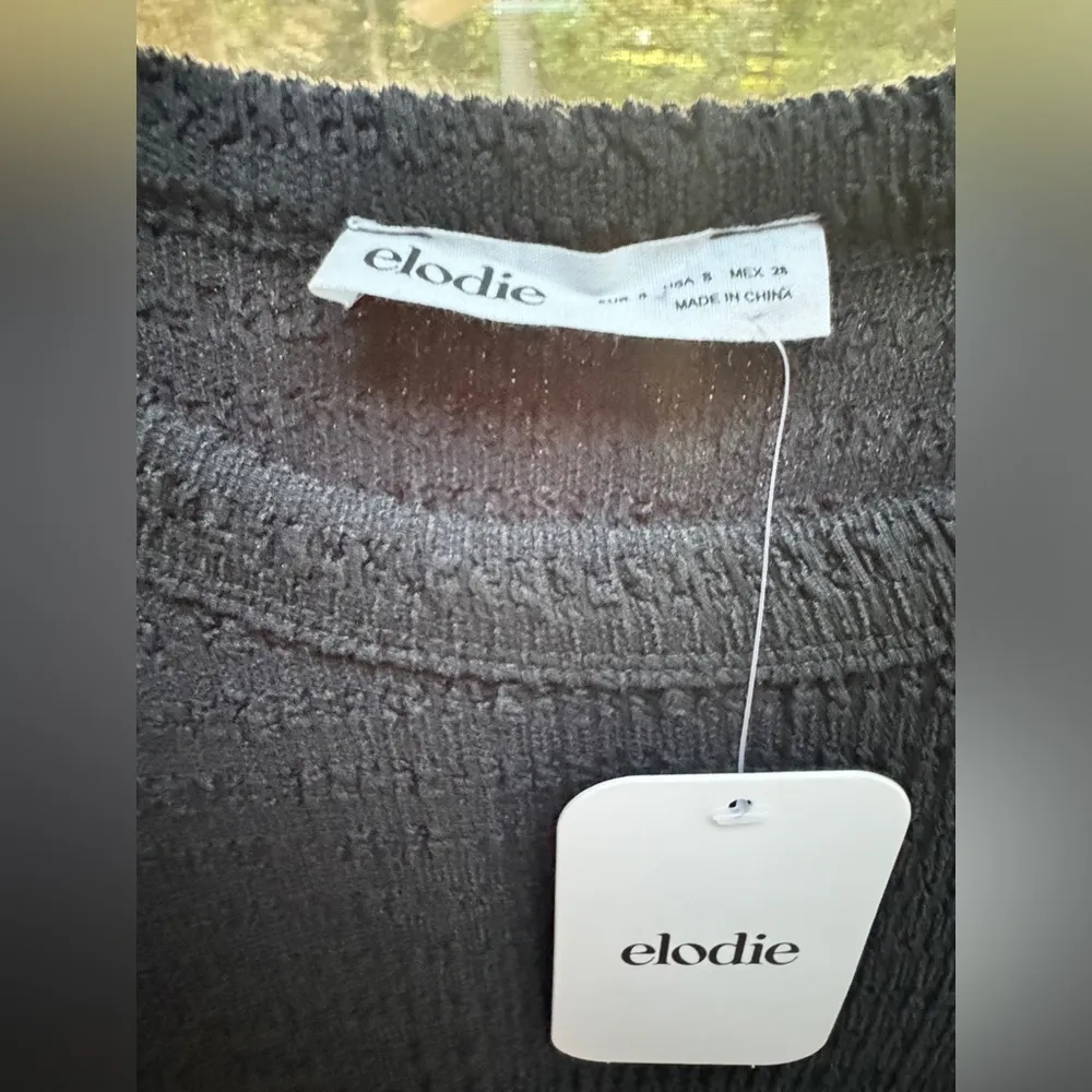 Elodie ribbed little black dress size S - Image 3