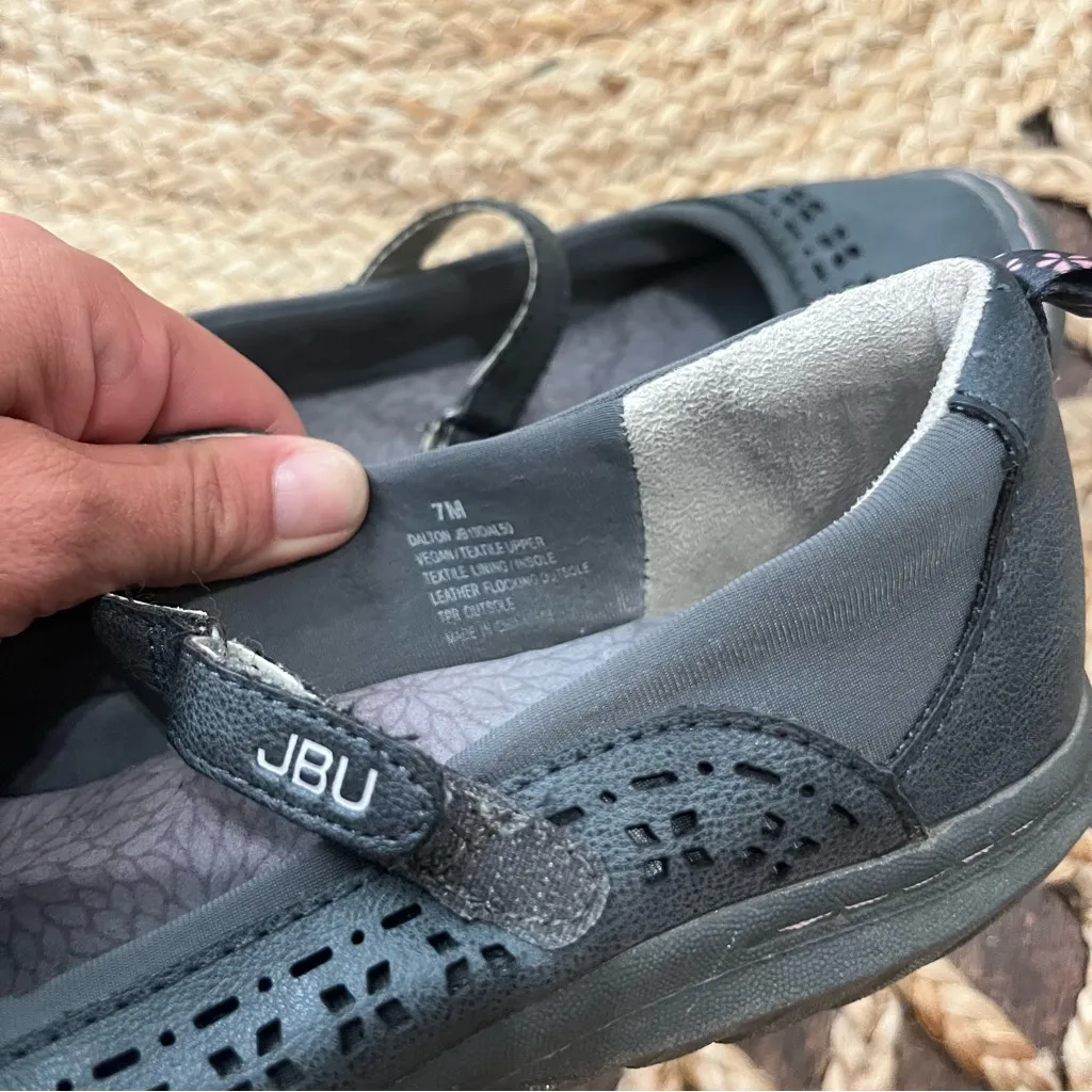 JBU Jambu Dalton Gray Mary Jane Shoes Vegan Leather Memory Foam Comfy sz 7 - Image 3