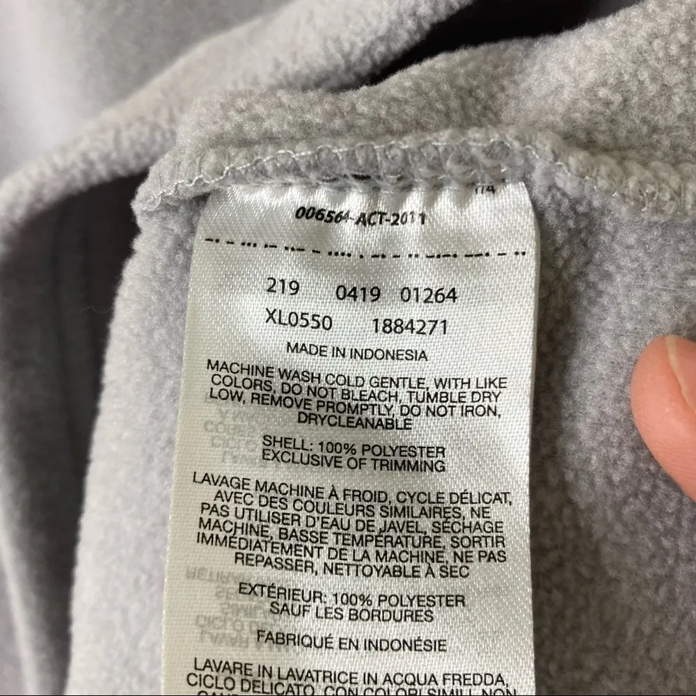 3/$30 Columbia | Gray Pink Fleece Pullover Sweatshirt S - Image 5