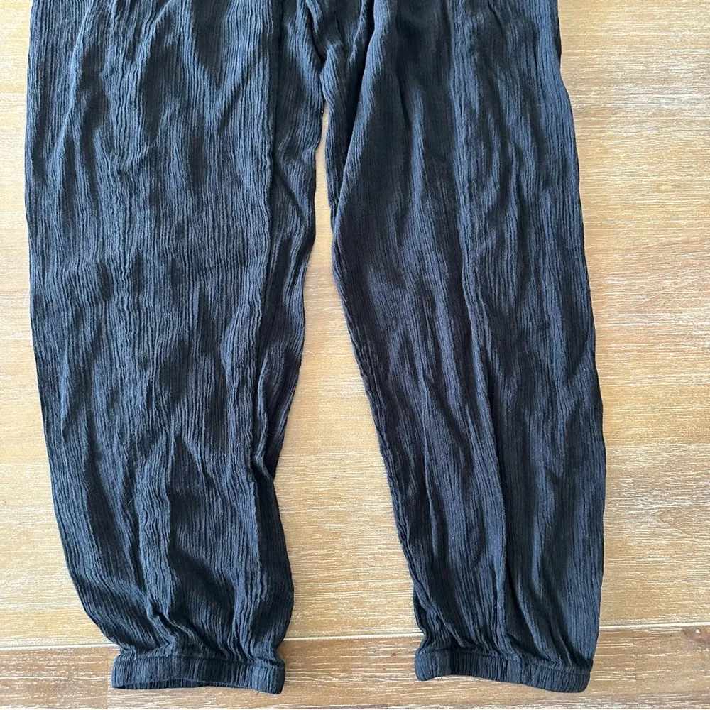 Aerie Black Cotton Beach Joggers - Image 2
