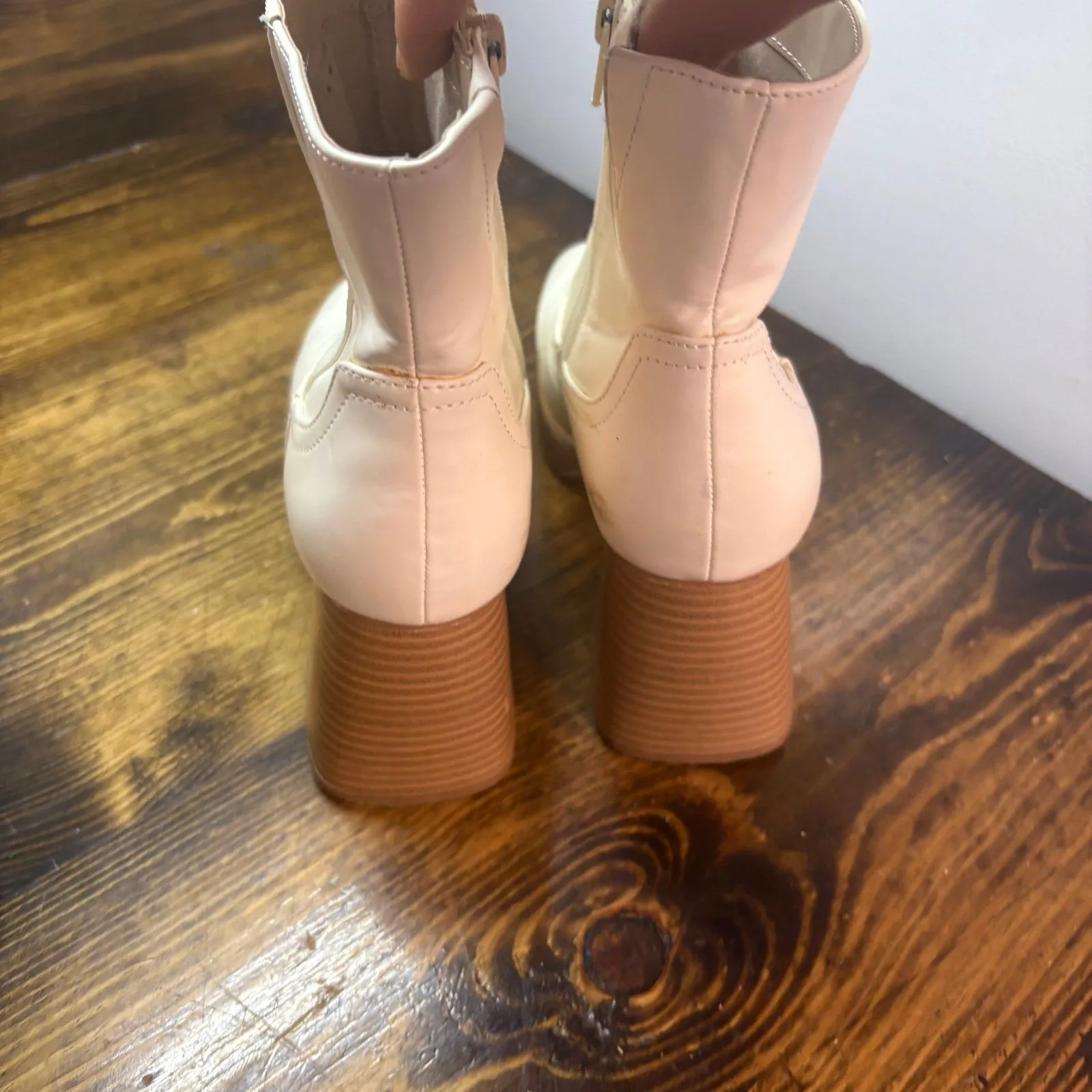 BP‎ Off White Keyla Platform Boots Size 5.5 - Image 6