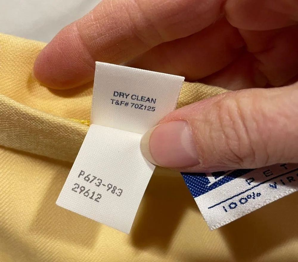 Vintage buttercup Pendleton pencil skirt adorable elastic back wool - Image 6