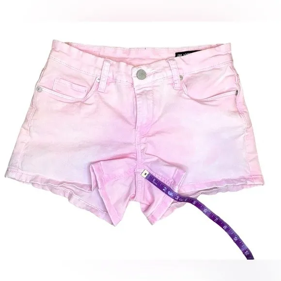 Blank NYC Pink Stretch Denim Barbiecore Shorts, Size‎ 26, Cotton & Spandex - Image 11