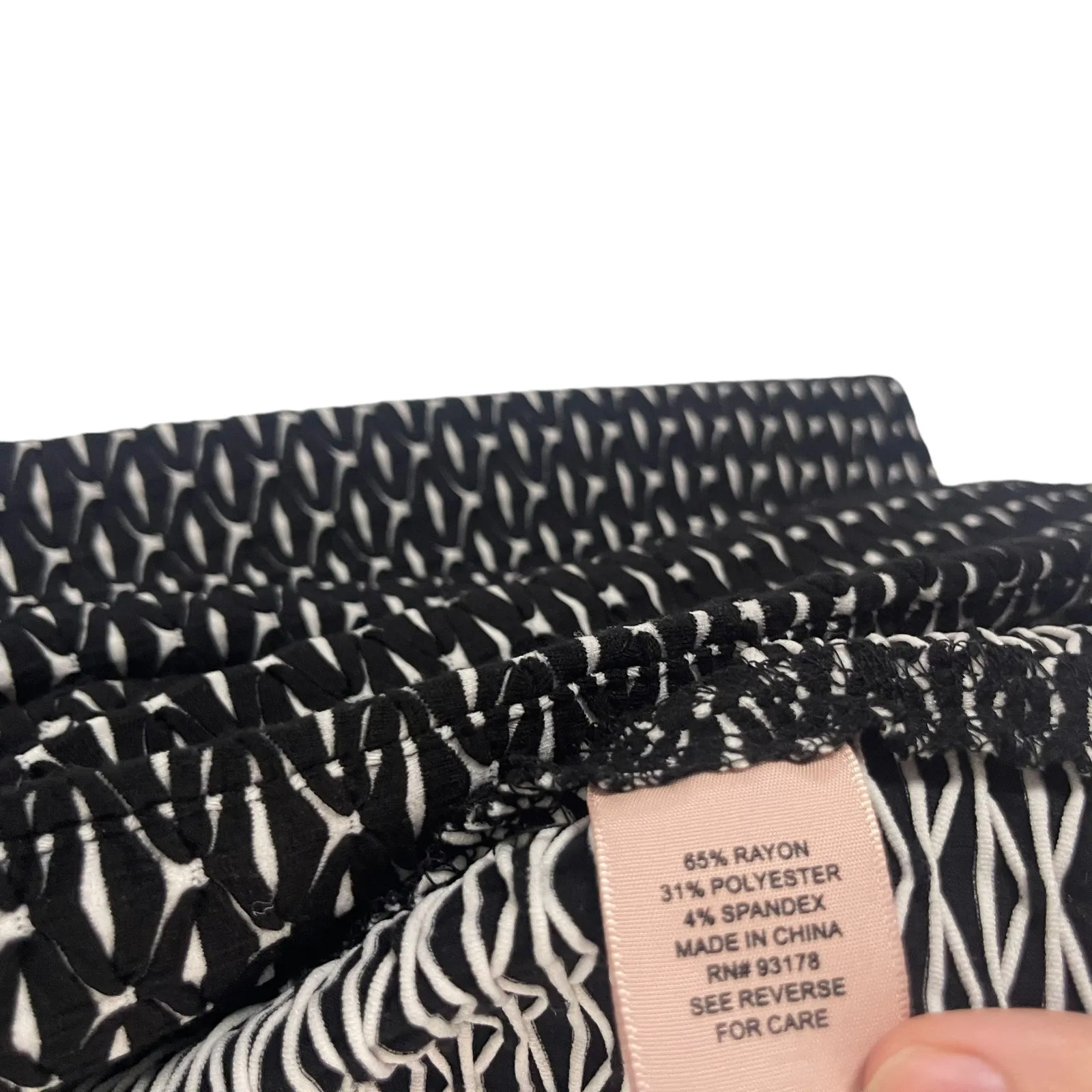 Philosophy Women's Size Large Black White Career Open Front‎ Blazer Jacket - Image 5