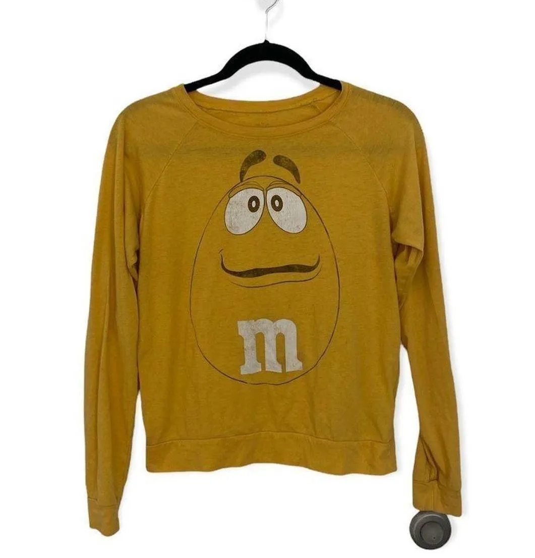 Yellow M&M SZ S long sleeve t - Image 4