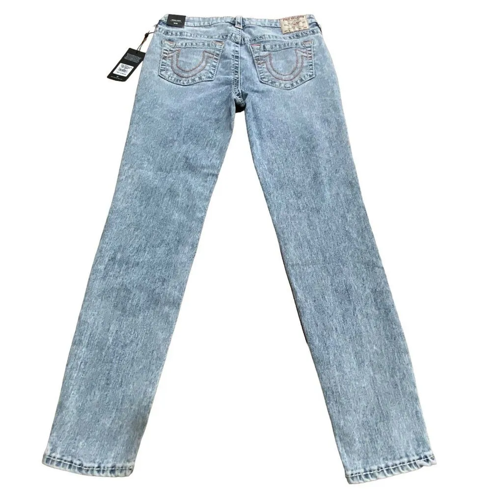 True Religion Women's‎ 30 Jennie Curvy Big T Mid Rise Skinny Jeans Blue NWT - Image 7