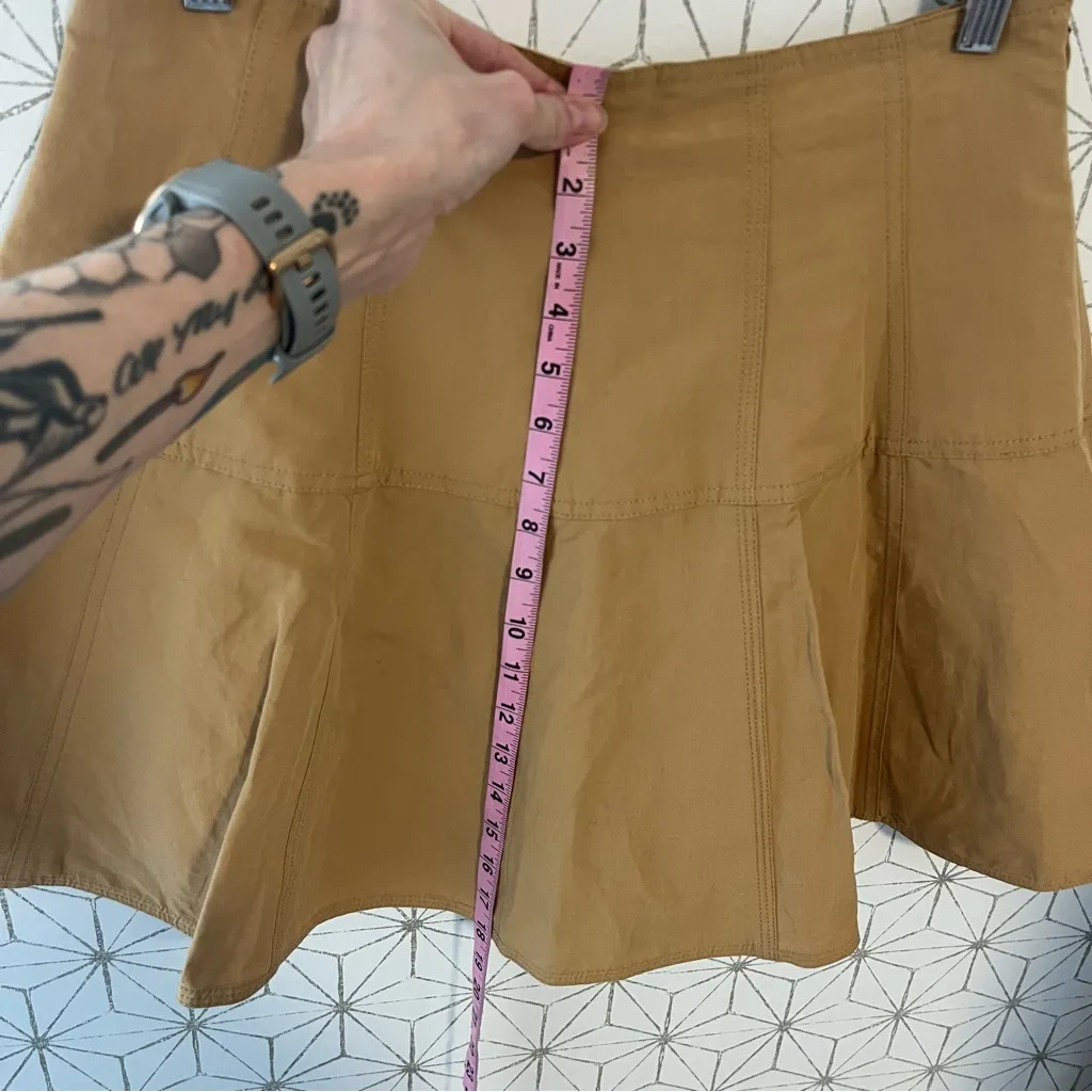 Ulla Johnson  Kiara cotton, linen and silk-blend mini skirt - Image 4