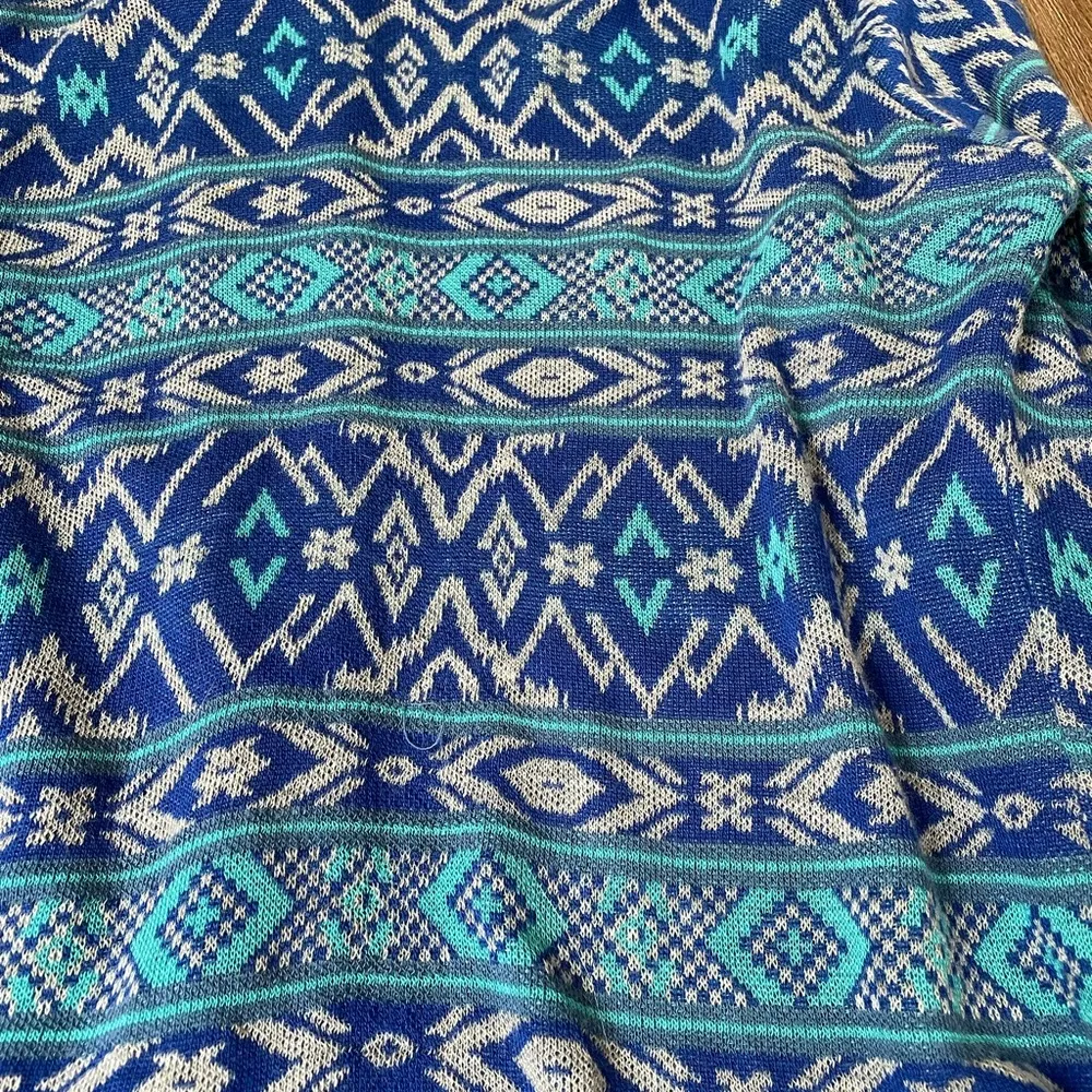 Say What blue turquoise open front cardigan ~ boho ~ women’s size medium - Image 12