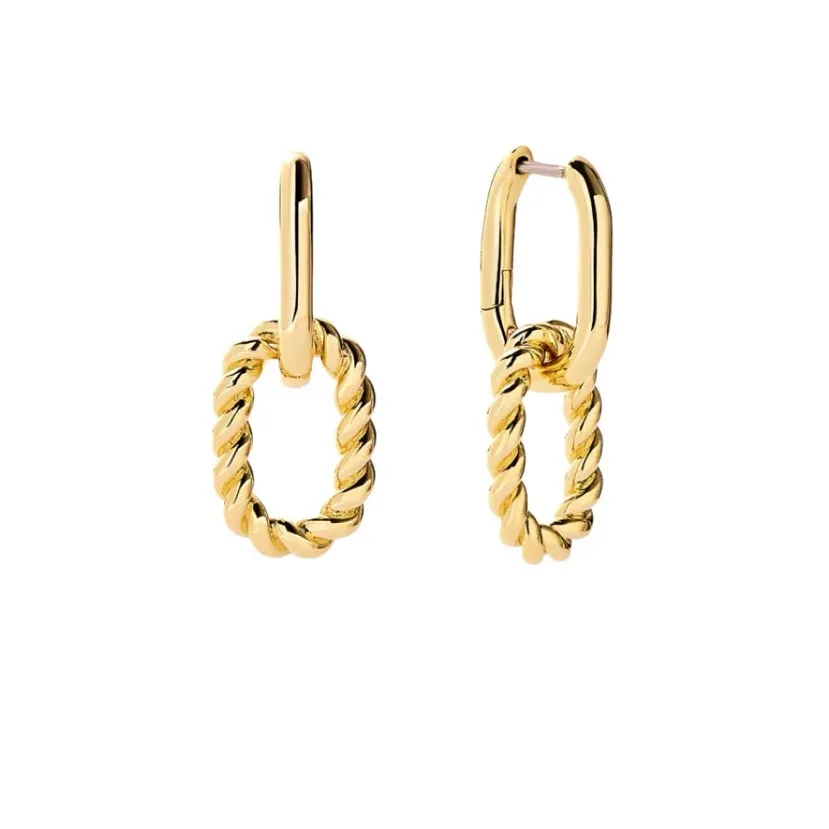 Elegant Gold Hoop Earrings - Image 4