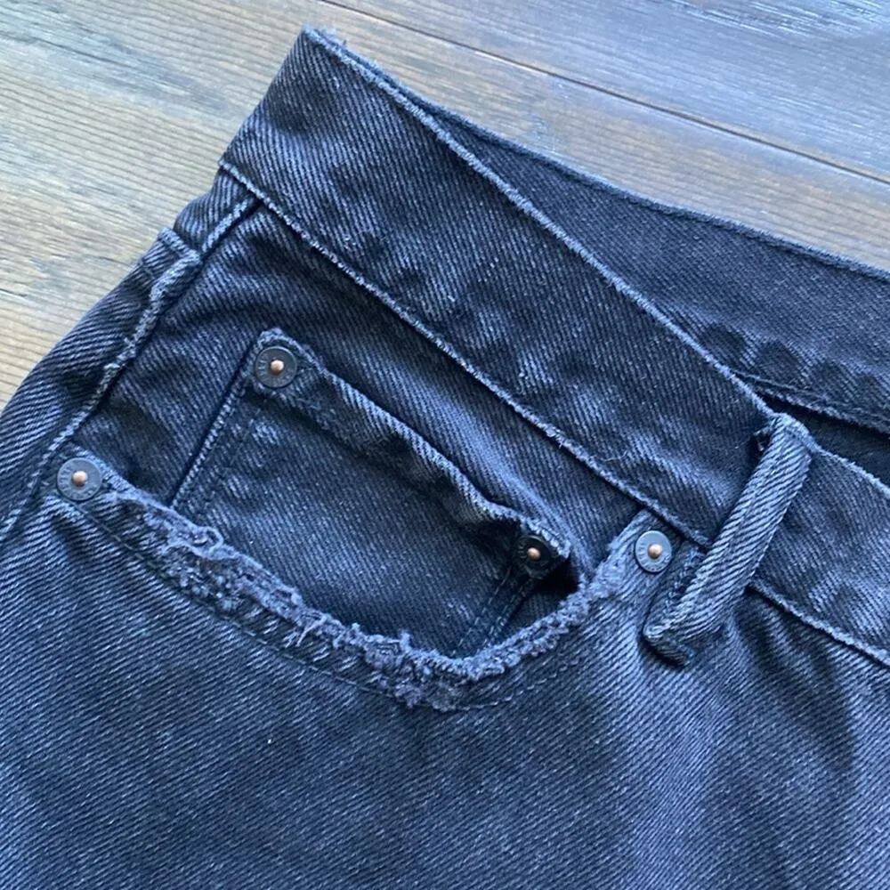 ALL SAINTS Jeans Womens Size 29 Black Distressed Muse Slim Destroyed - Image 4