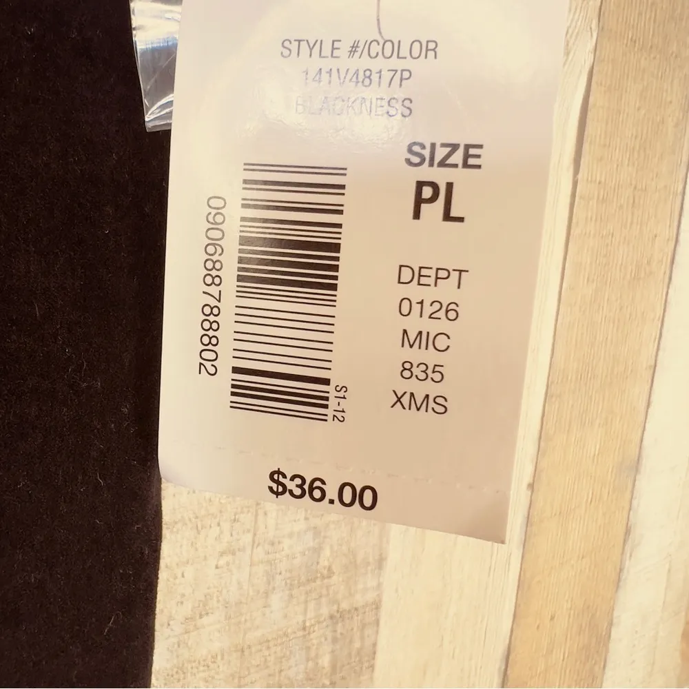 Westbound Petites Large Embroidered Button Front Lined Velour Vest with … - Image 8