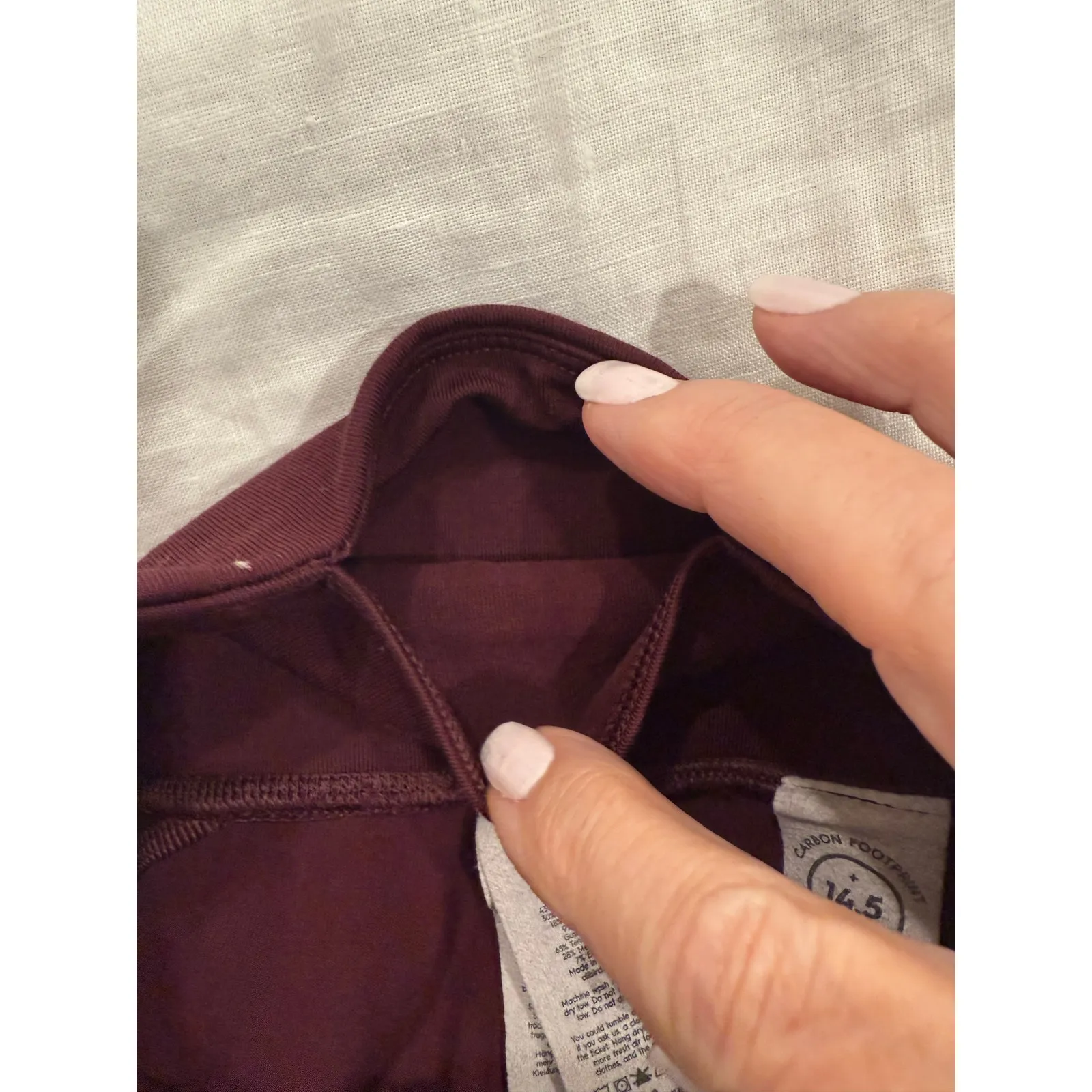 Allbirds Leggings Womens XS Maroon Tencel Stretch High Waisted Gym Yoga Running - Image 7