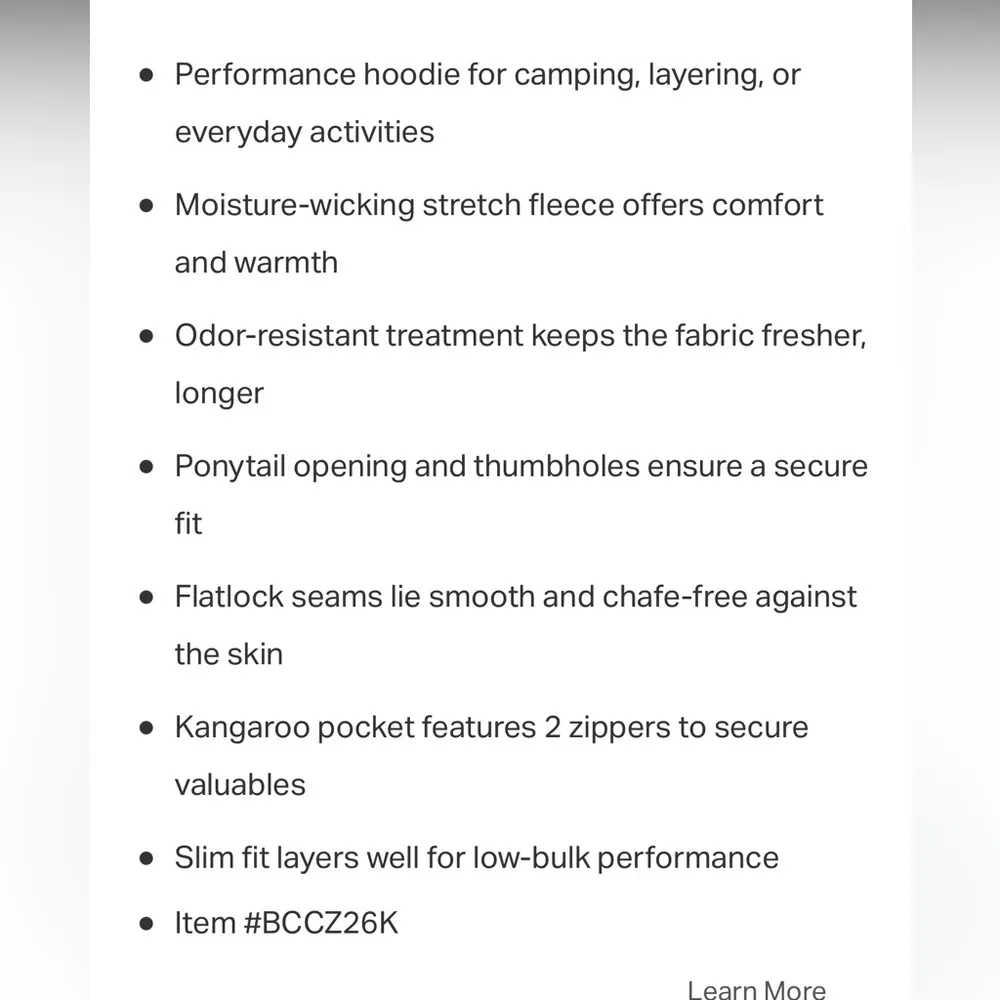 Back Country hoodie pullover pocket small olive green thumb holes snug fit - Image 13