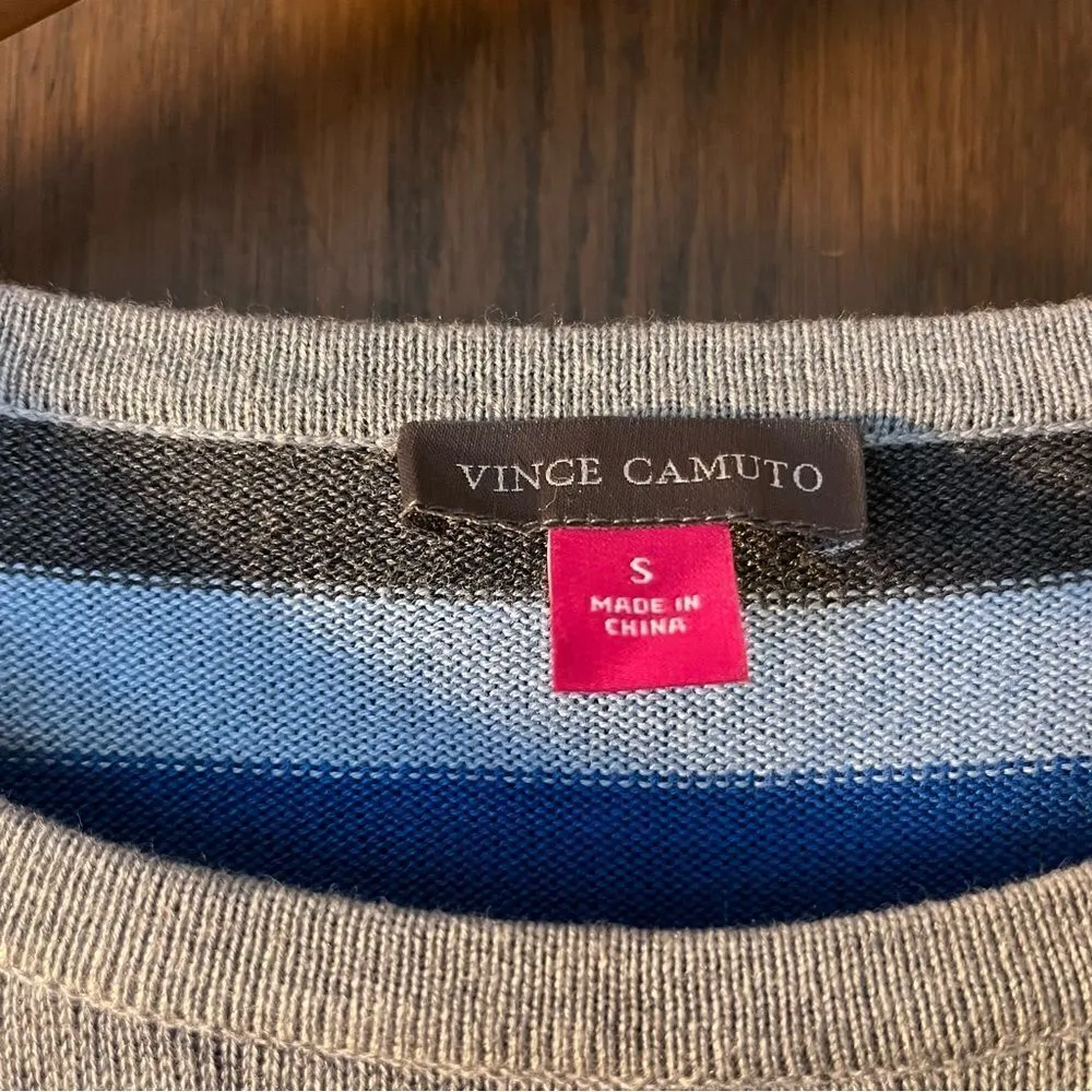 Vince Camuto Striped Crew Neck Sweater - Image 5