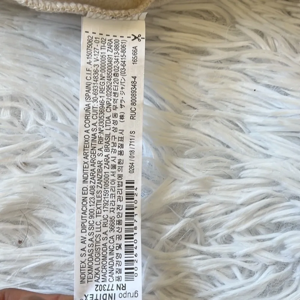 ZARA Women’s Joggers Cargo elastic waistband Pants Beige size Small NWT - Image 9