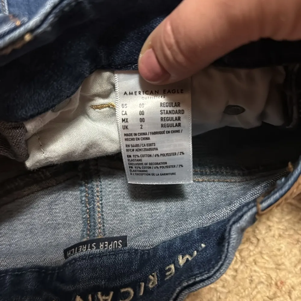 American Eagle Super Stretch Curvy Hi Rise Denim Mini Skirt - 00 - Image 4