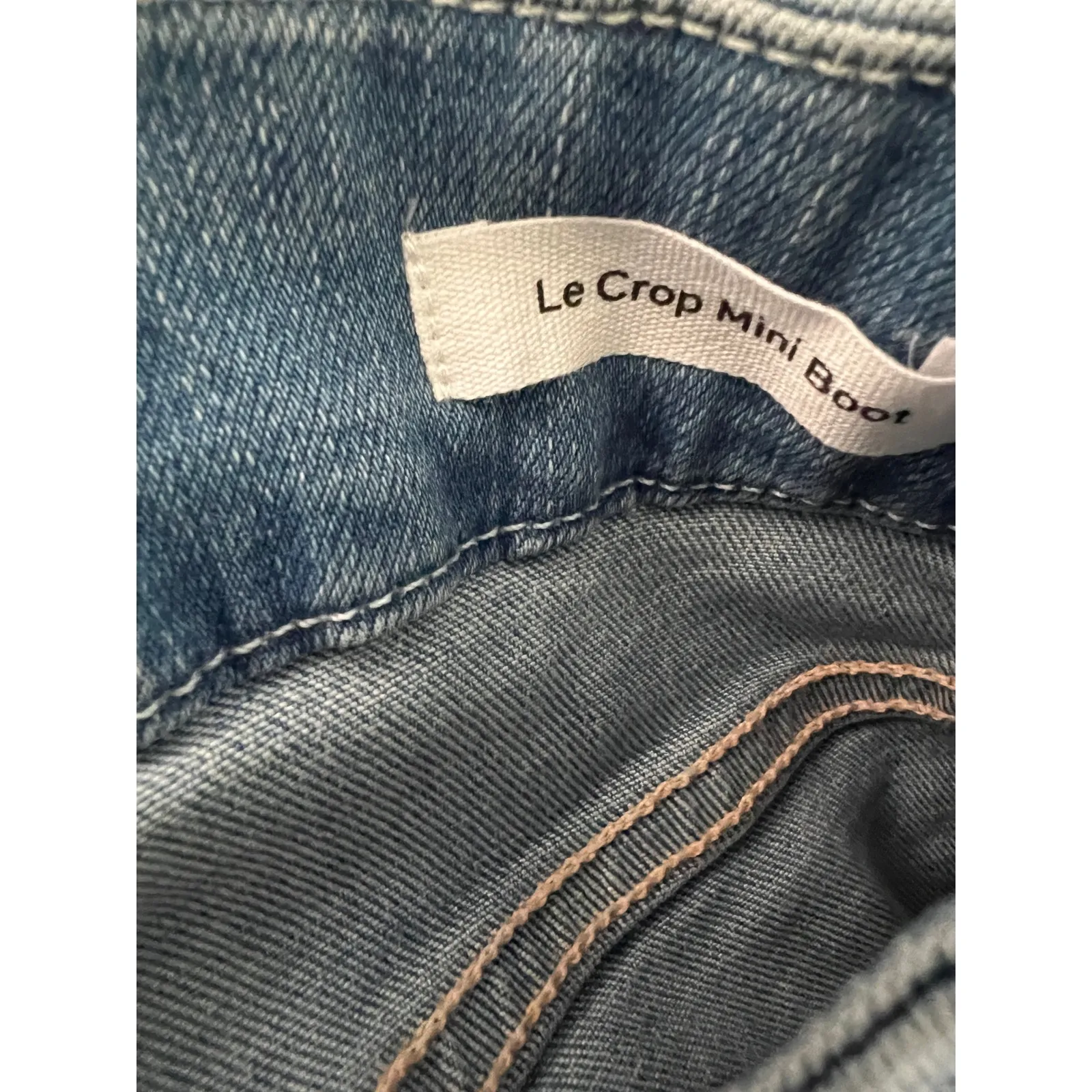 Frame Womens Le Crop Mini Bootcut Jeans Stretch Lupine Blue Size 26 - Image 4