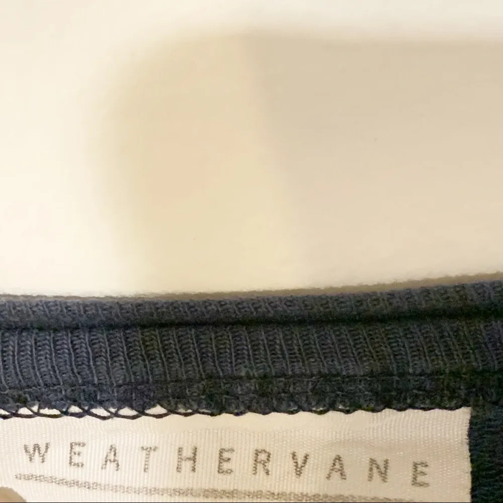 Weathervane Size Large Vintage Blue Button Up Sweatshirt - Image 3