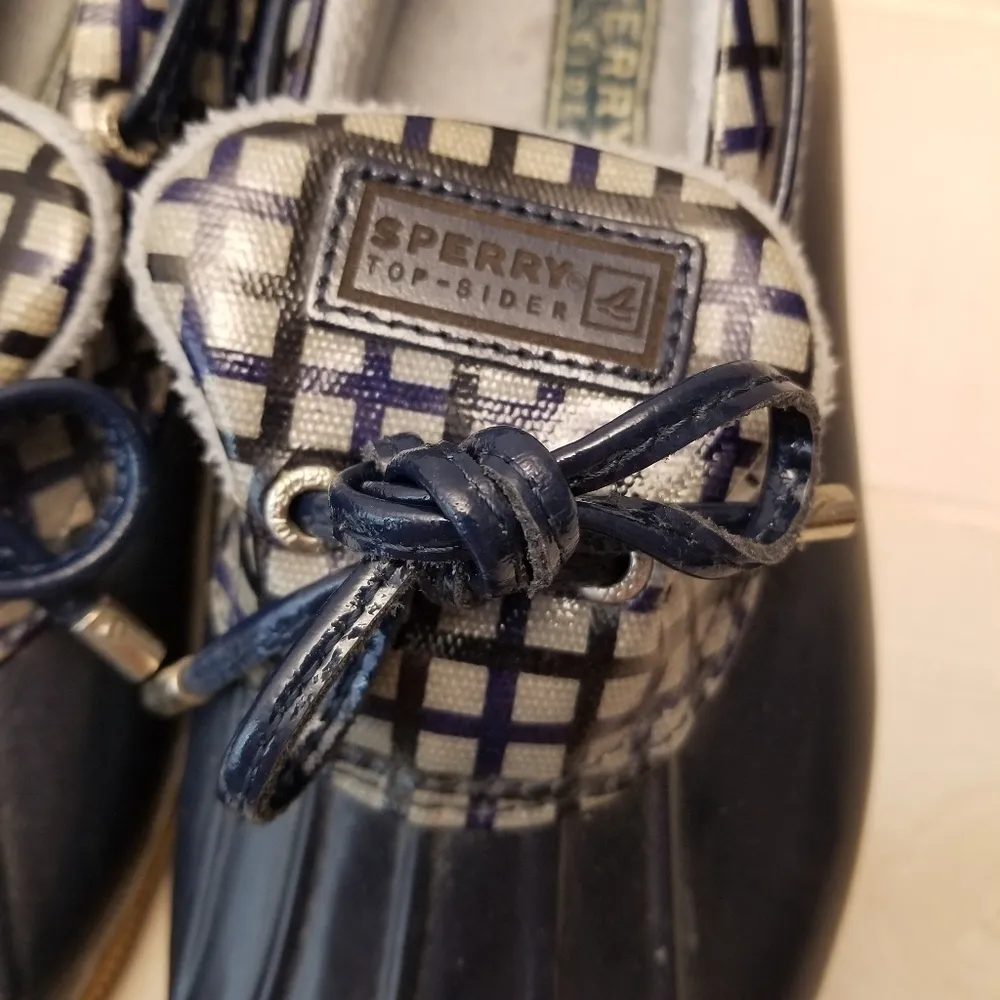 {7} Sperry Top-Sider Navy Waterproof Duck Boot Women's Slip On - Image 4