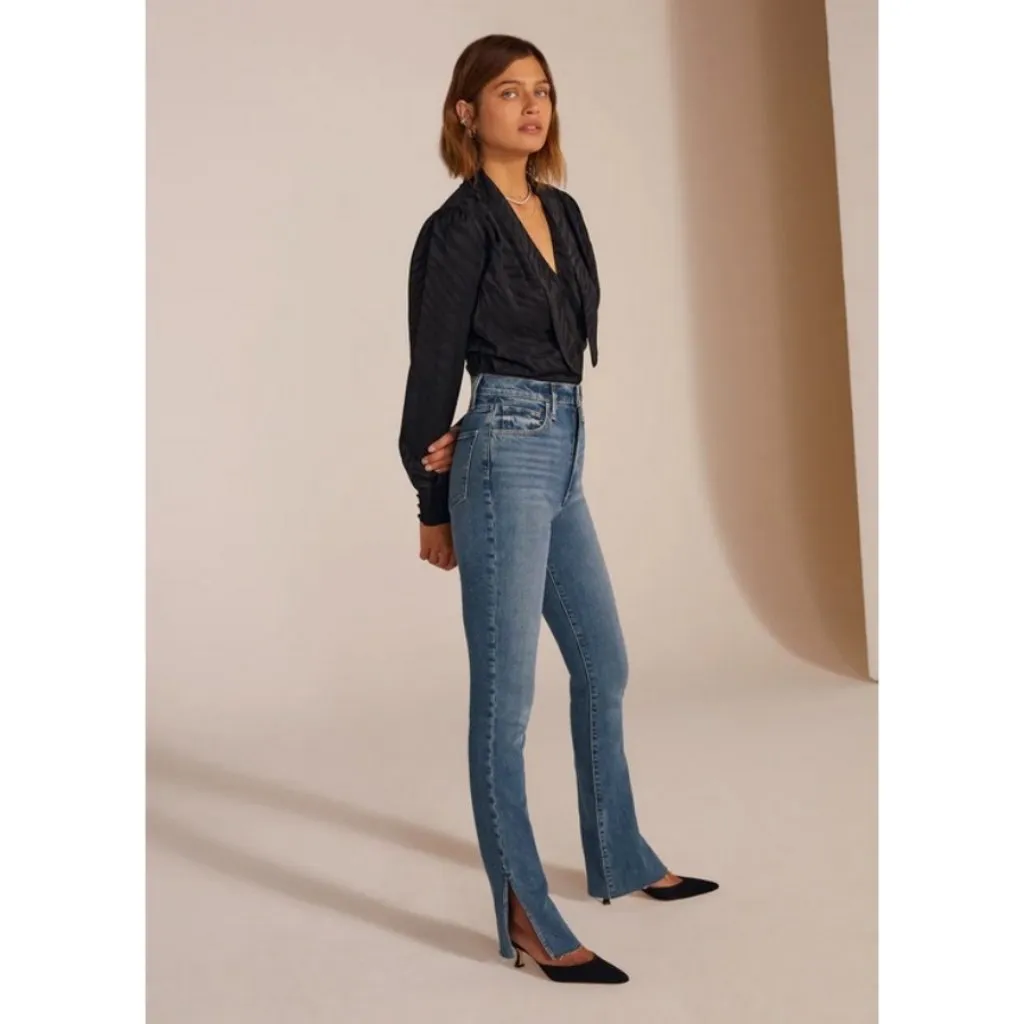 💕FAVORITE DAUGHTER💕 Valentina Tower Super High Rise Medium Indigo Blue 29 NWT - Image 5