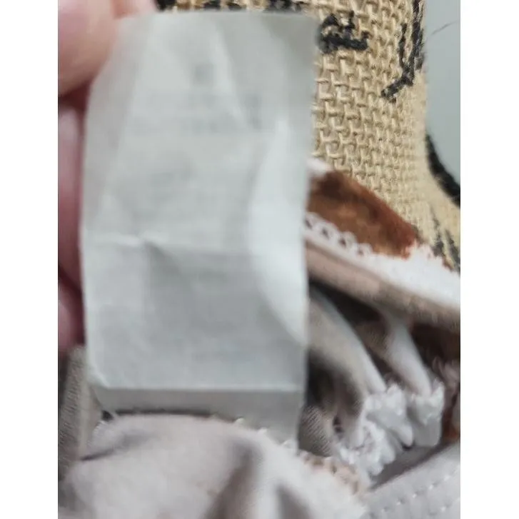 LE LIS Crop Top Womens Size‎ M Cow Print Sleeveless Round Neck Side Tie Bohemian - Image 7