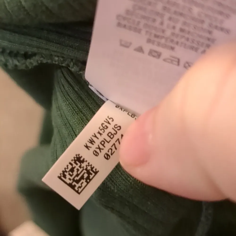 Aerie green ribbed ho rise flare pants size large - Image 6