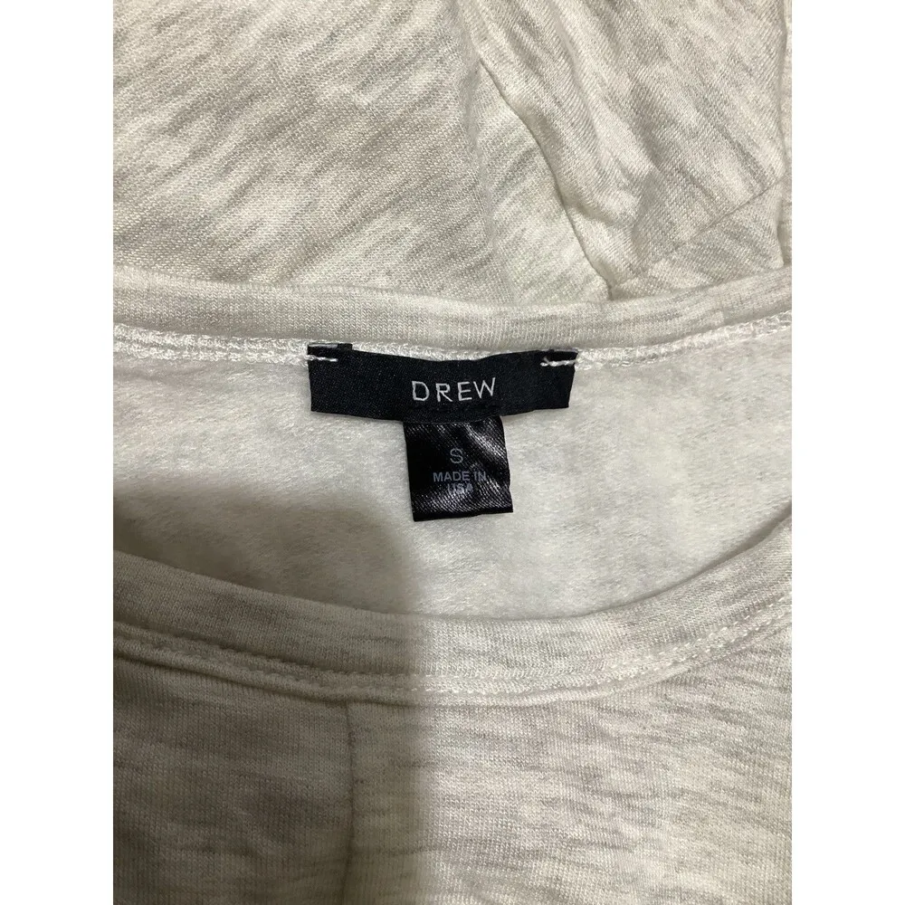 Drew Shirt Womens Small Gray Long Sleeve Knot Front Lightweight Pullover Top - Image 5