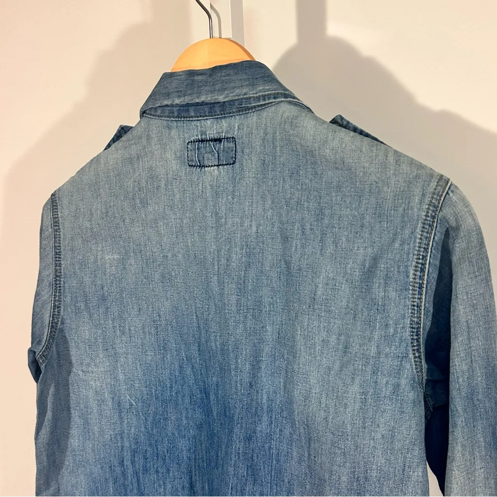 Current/Elliott Denim Western Shirt XS/S USA Americana Ranchcore Coastal Cowgirl - Image 6