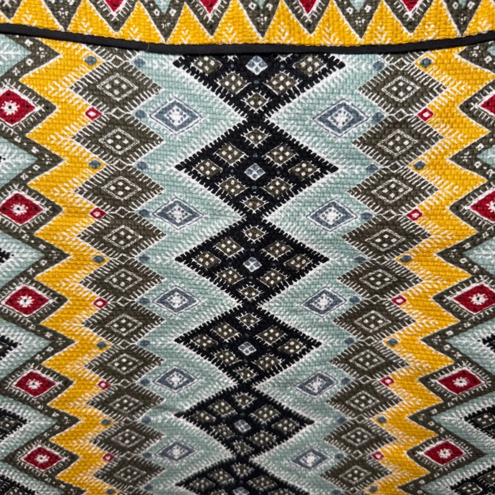 LOFT Outlet Women's Size 0 Geometric Tribal Pencil Skirt Yellow Blue Red Black - Image 2