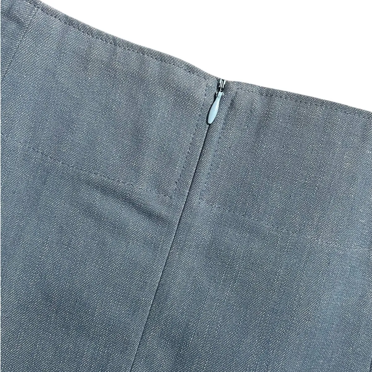 Fancy Pony Land by Lorna Leedy Western Flower & Bee Denim Skirt Size Medium Blue - Image 4