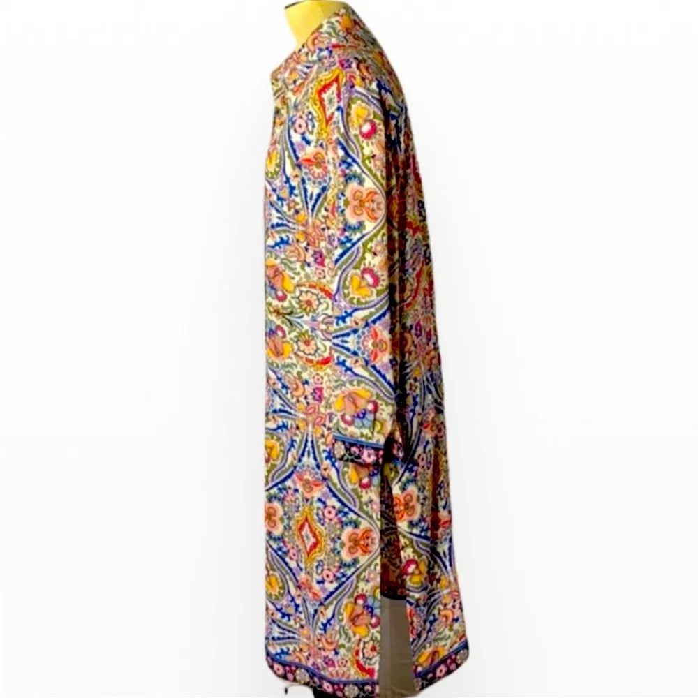 Chico’s Long Paisley Tunic Size S 8/10 - Image 6