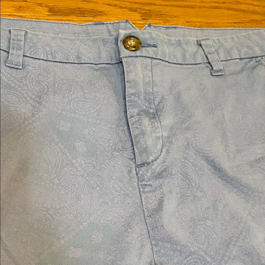 BONGO | Blue Pale Paisley Printed Shorts Juniors Size 13 - Image 2